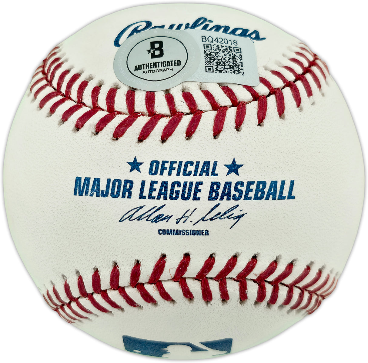 Ron Santo Autographed Official MLB Baseball Chicago Cubs "69 Cubs" Beckett BAS QR #BQ42018