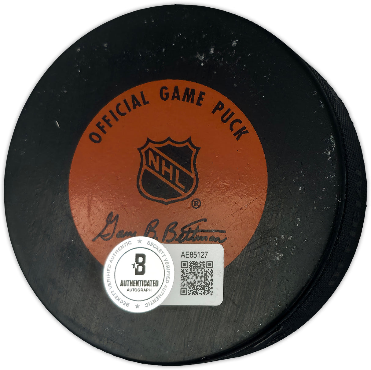 Gordie Howe, Sid Abel, & Ted Lindsay Autographed Official Detroit Red Wings Logo Hockey Puck Production Line Beckett BAS #AE85127