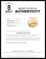 Joe DiMaggio Autographed Official AL Baseball New York Yankees Beckett BAS #AE85109