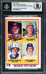 Larry Andersen & Tim Jones Autographed 1978 Topps Rookie Card #703 Beckett BAS #19958712