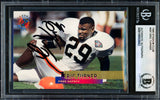 Eric Turner Autographed 1995 Stadium Club Card #297 Cleveland Browns Beckett BAS #19958662