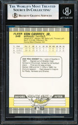 Ken Griffey Jr. Autographed 1989 Fleer Rookie Card #548 Seattle Mariners Vintage Rookie Signature Beckett BAS #19828440