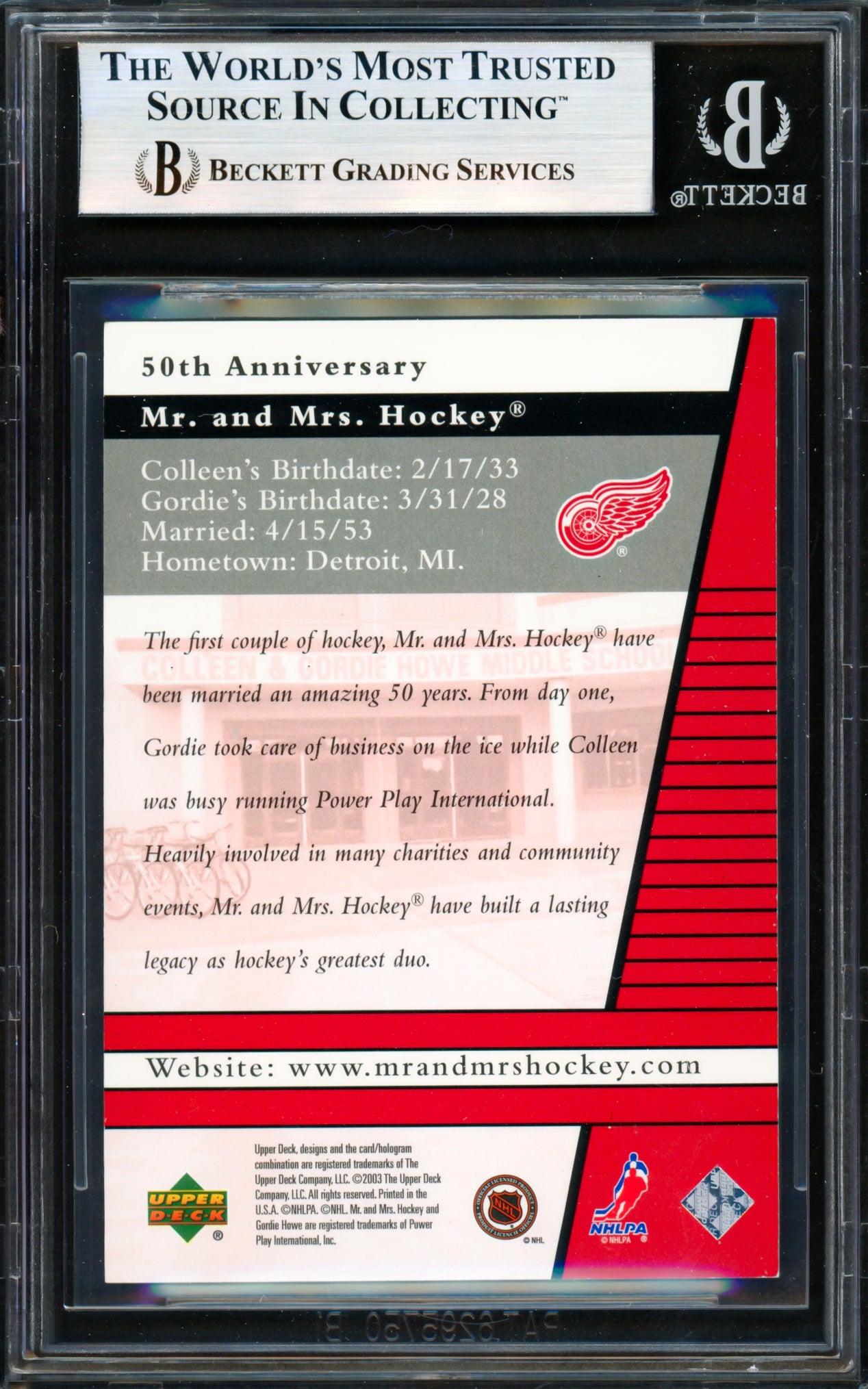 Autographed Detroit Red Wings Trading Cards, Detroit Red Wings
