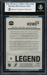 Gordie Howe Autographed 2010-11 O Pee Chee Marquee Card #598 Detroit Red Wings "HOF 72" Beckett BAS #19829901