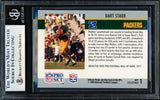 Bart Starr Autographed 1990 Pro Set Card #1 Green Bay Packers Beckett BAS #19830571