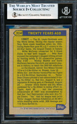 Carl Yastrzemski Autographed 1987 Topps Card #314 Boston Red Sox Beckett BAS #19831472
