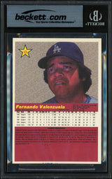 Fernando Valenzuela Autographed 1984 Donruss Action All Stars Card #13 Los Angeles Dodgers Beckett BAS #19831547