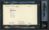 Roger Maris Autographed 3x5 Index Card New York Yankees Beckett BAS #19816376