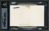 Satchel Paige Autographed 3x5 Index Card Negro Leagues Beckett BAS #19816375