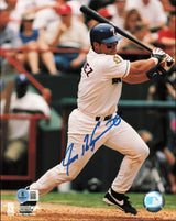 Ivan Pudge Rodriguez Autographed 8x10 Photo Texas Rangers Beckett BAS QR #BV86506