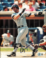 Edgar Martinez Autographed 8x10 Photo Seattle Mariners Beckett BAS QR #BV86516