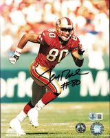 Jerry Rice Autographed 8x10 Photo San Francisco 49ers Beckett BAS QR #BV86521