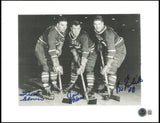 Fred Glover, Jim Moore & Boris Elik Autographed 8x10 Photo Cleveland Barons Beckett BAS #AE85162