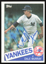 Dale Murray Autographed 1985 Topps Card #481 New York Yankees SKU #264113
