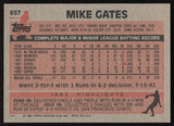 Mike Gates Autographed 1983 Topps Card #657 Montreal Expos SKU #264681