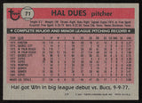 Hal Dues Autographed 1981 Topps Card #71 Montreal Expos SKU #264892