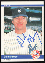Dale Murray Autographed 1984 Fleer Card #134 New York Yankees SKU #265153