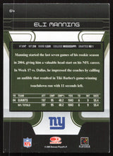 Eli Manning Autographed 2005 Donruss Zenith Card #64 New York Giants SKU #265313