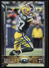 Jordy Nelson Autographed 2015 Topps Card #3 Green Bay Packers SKU #265358