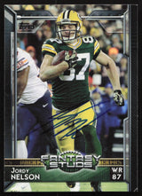 Jordy Nelson Autographed 2015 Topps Card #319 Green Bay Packers SKU #265359
