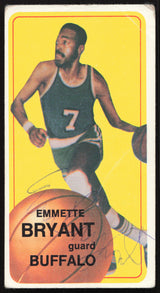 Emmette Bryant Autographed 1970-71 Topps Card #116 Buffalo Braves SKU #264160