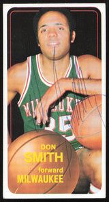 Don Smith Autographed 1970-71 Topps Card #39 Milwaukee Bucks SKU #264161