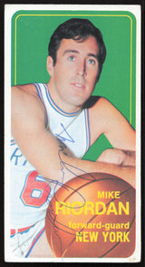 Mike Riordan Autographed 1970-71 Topps Rookie Card #26 New York Knicks SKU #264165