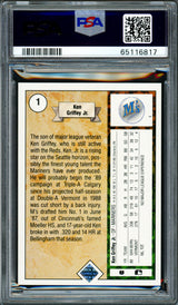 Ken Griffey Jr. Autographed 1989 Upper Deck Rookie Card #1 Seattle Mariners PSA 9 Auto Grade Gem Mint 10 PSA/DNA #65116817