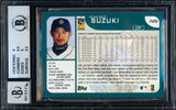 Ichiro Suzuki Autographed 2001 Topps Rookie Card #726 Seattle Mariners BGS 9 Auto Grade Gem Mint 10 Beckett BAS #15681332