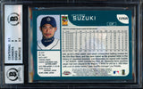 Ichiro Suzuki Autographed 2001 Topps Chrome Traded Rookie Card #T266 Seattle Mariners BGS 9 Auto Grade Gem Mint 10 Beckett BAS #15681671