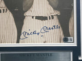 Mickey Mantle Autographed Framed 8x10 Photo New York Yankees Beckett BAS #AE85157