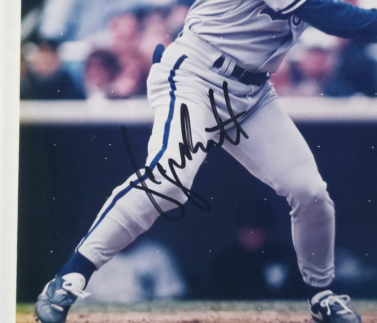 George Brett Autographed Framed 8x10 Photo Kansas City Royals Beckett BAS QR #BV86493