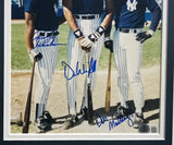Rickey Henderson, Dave Winfield & Don Mattingly Autographed Framed 8x10 Photo New York Yankees Beckett BAS #AE37124