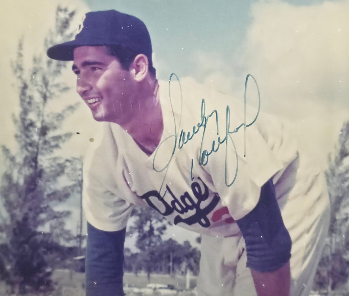 Sandy Koufax Autographed Framed 8x10 Photo Brooklyn Dodgers Beckett BAS #AE85156