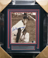 Ted Williams Autographed Framed 8x10 Photo Boston Red Sox Beckett BAS #AE37127