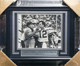 Tom Landry & Roger Staubach Autographed Framed 8x10 Photo Dallas Cowboys Beckett BAS #AE50747