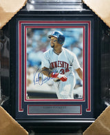Kirby Puckett Autographed Framed 8x10 Photo Minnesota Twins Beckett BAS #AE37126