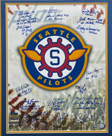 1969 Seattle Pilots Team Autographed Framed 16x20 Photo With 18 Signatures Beckett BAS #A21805