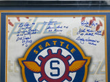 1969 Seattle Pilots Team Autographed Framed 16x20 Photo With 18 Signatures Beckett BAS #A21805
