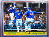 Pat Hughes Autographed Framed 16x20 Photo Chicago Cubs 2016 World Series Play By Play JSA #AU79270