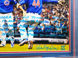 Pat Hughes Autographed Framed 16x20 Photo Chicago Cubs 2016 World Series Play By Play JSA #AU79270