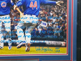 Pat Hughes Autographed Framed 16x20 Photo Chicago Cubs 2016 World Series Play By Play JSA #AU79273