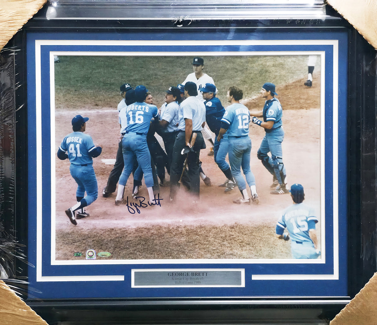 George Brett Autographed Framed 16x20 Photo Kansas City Royals TriStar Holo #3098519