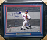 No Hitter Pitcher Club Autographed Framed 16x20 Photo With 11 Signatures Including Nolan Ryan. JSA #Z23139