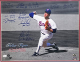 No Hitter Pitcher Club Autographed Framed 16x20 Photo With 11 Signatures Including Nolan Ryan. JSA #Z23139