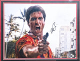 Al Pacino Autographed Framed 16x20 Photo Scarface Beckett BAS QR #BN16674