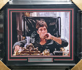 Al Pacino Autographed Framed 16x20 Photo Scarface Beckett BAS QR #BN16673