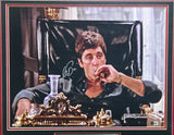 Al Pacino Autographed Framed 16x20 Photo Scarface Beckett BAS QR #BN16673