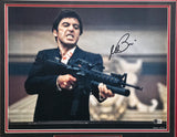Al Pacino Autographed Framed 16x20 Photo Scarface Beckett BAS QR #BN16670