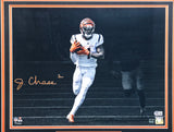 Ja'Marr Chase Autographed Framed 16x20 Photo Cincinnati Bengals Beckett BAS Witness #WU15656